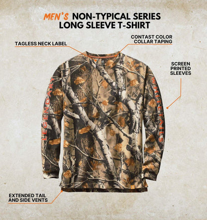 Legendary Whitetails Playera de Manga Larga no típica De Manga Larga para Hombre