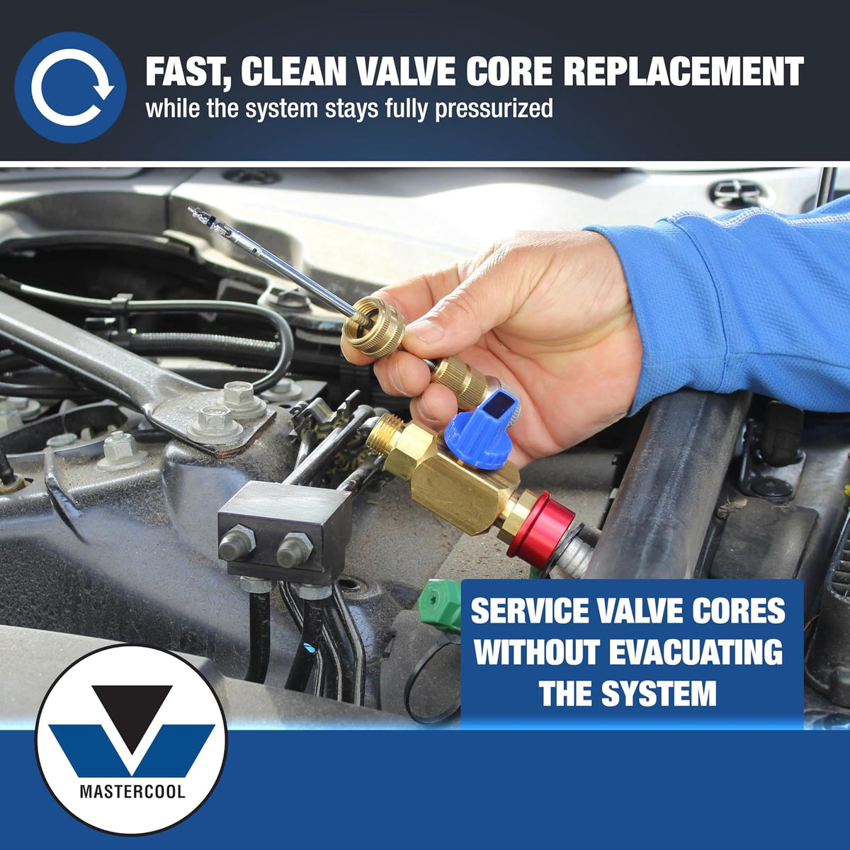 Mastercool Removedor de Núcleo de Válvula R134A Estándar y JRA 58531, Negro