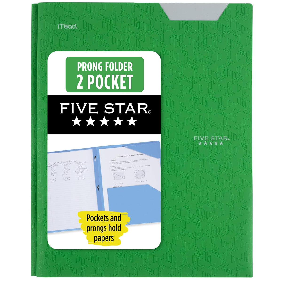 Five Star Advance Carpeta Plástica Stay-Put Negra Carta