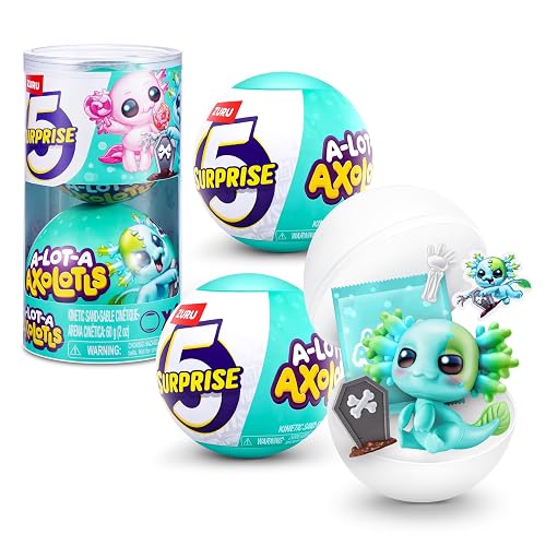 Zuru 5 Surprise Juguete Miniatura A-Lot-A Axolotls 2 cápsulas