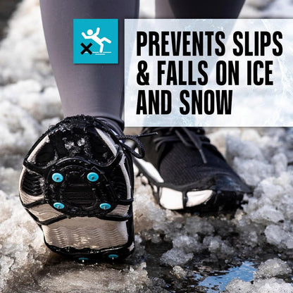 Due North Everyday G3 - Tacos de Hielo para Zapatos y Botas, Puntas de tracción para Hombres y Mujeres para Mejorar el Agarre en la Nieve y el Hielo