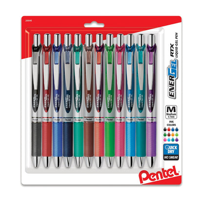 Pentel EnerGel RTX Bolígrafo Retráctil de Gel, 0.7 mm - Recargable