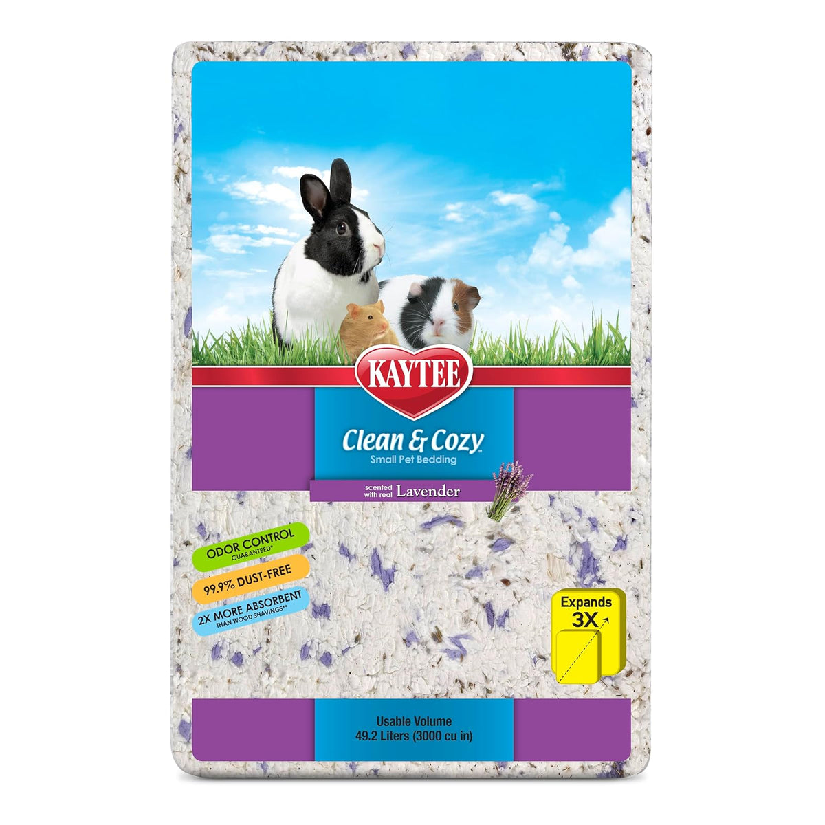 Kaytee Clean & Cozy Cama Natural para Roedores - 49.2 L - variado - empaque estándar
