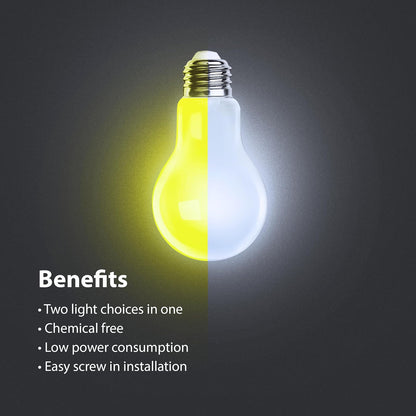 Feit Electric - Luz LED para Exteriores A19, Equivalente a 60 W, Regulable, Base E26, 800 lúmenes, Color Seleccionable, 13 años de Vida, Paquete de 1, OM60/BUG/950/LEDI/RP
