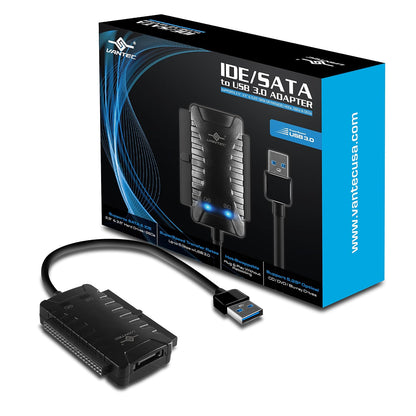Vantec Adaptador USB 3.0 a SATA 2.5 Pulgadas con Funda - USB 3.0 a IDE - SATA (CB-ISA225-U3)