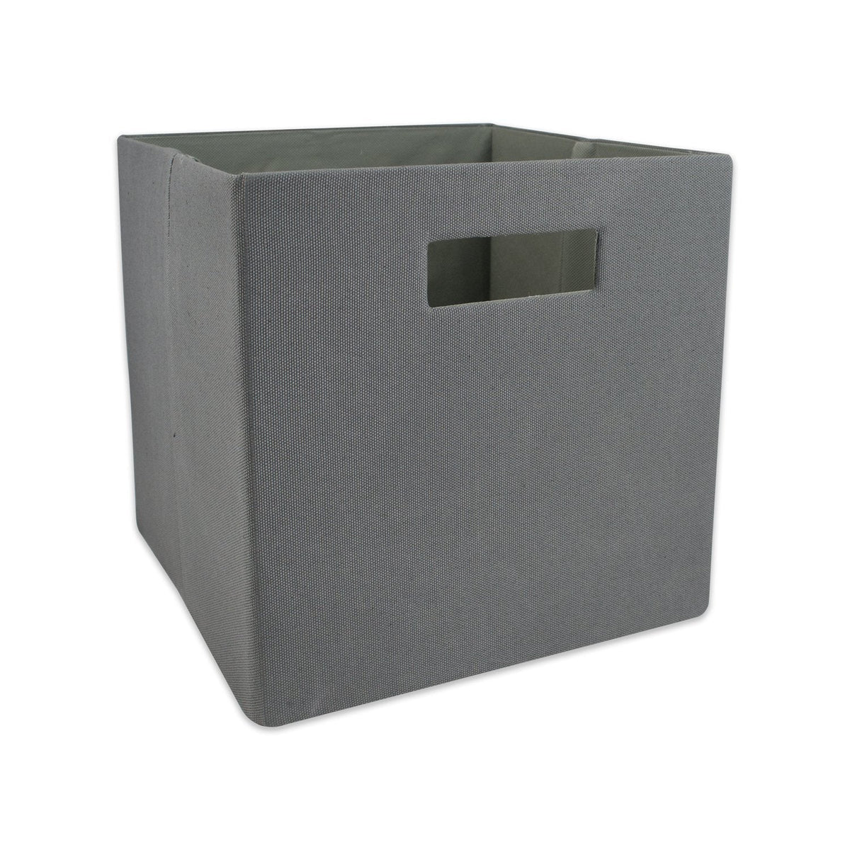 DII Cajón de Almacenamiento de Tela Plegable con Lados Duros para organización del hogar y la Oficina, Sólido, Gris, Pequeño, 1 - gris - CH