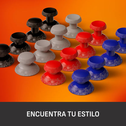 SCUF Valor Pro Kit de Sustitución del Sticks – Gris Claro | 1 Corto Cóncavo, 1 Corto Convexo, 1 Largo Cóncavo, 1 Largo Convexo, Fácil de Intercambiar, Duradero