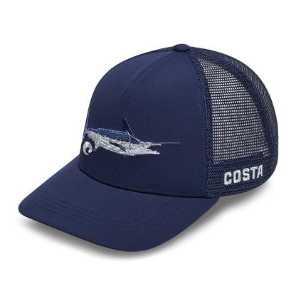 Costa del Mar Men's Marlin Stitched Trucker