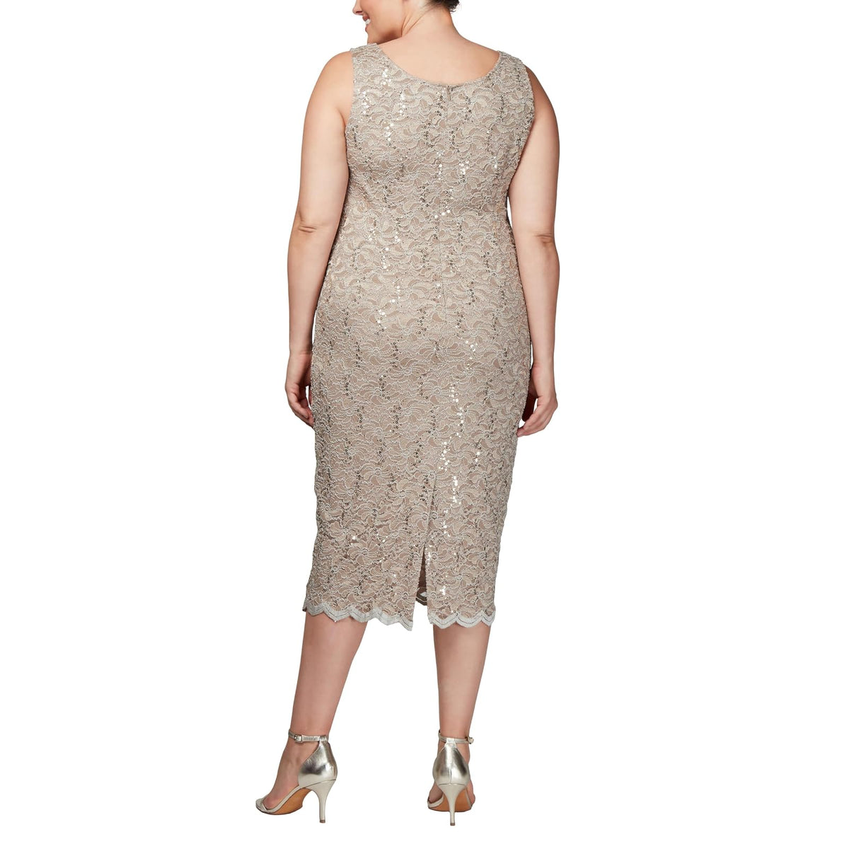 Alex Evenings - Vestido de Encaje para Mujer, Talla Grande