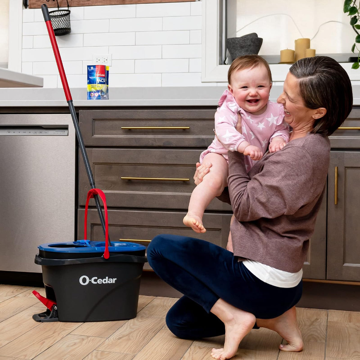 O-Cedar EasyWring RinseClean Recambio de 4 Unidades, Azul, 4 Unidades