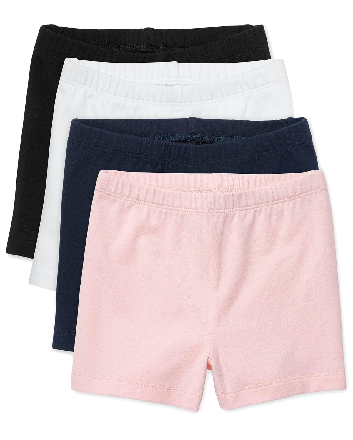 The Children's Place Paquete de 4 Pantalones Cortos de Uniforme para niñas pequeñas Pantalones Cortos para Niñas