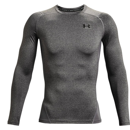 Under Armour HeatGear Playera de Compresión Manga Larga Hombre - M - Gris