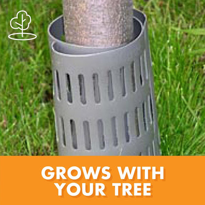EasyFlex Protectores para Tronco de Árbol, 12 Unidades, Gris (1131-12C)