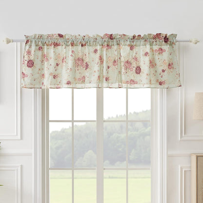 Greenland Home Antique Rose Set de Cortinas con Alzapaños - Azul - 213An x 48Al cm (1 Paneles)
