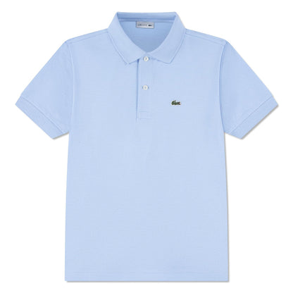 Lacoste Polo Clásico de Piqué para Niño - 10 - Azul - claro