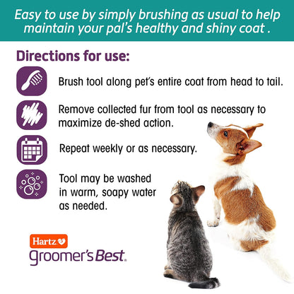 HARTZ - El mejor cepillo de peluquero para gatos y perros pequeños