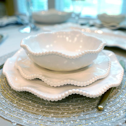 Certified International 27421SET4 Vajilla de crema de perleta, platos,