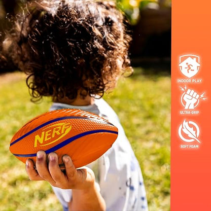 Nerf - Juego de Mini Pelota Deportiva de Espuma, fútbol de Espuma, balón de fútbol + Juego Deportivo de Espuma Suave para niños