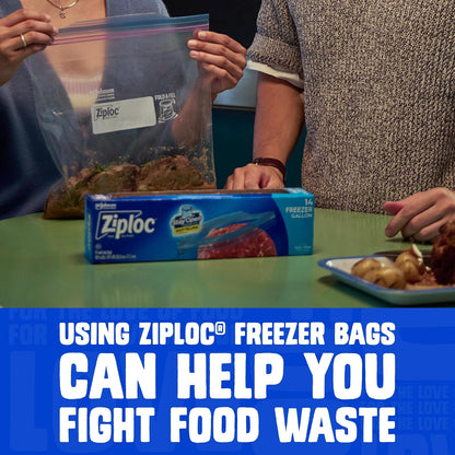 Ziploc Freezer Bag, Gallon Value Pack, 28-Count