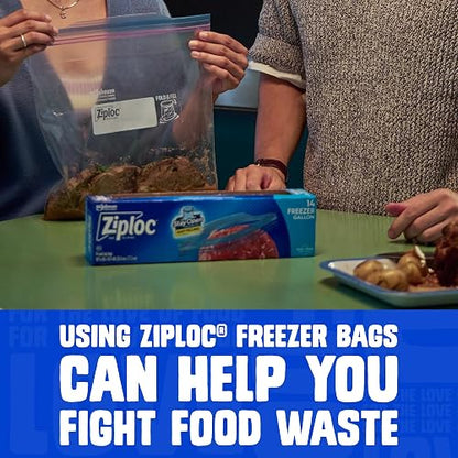 Ziploc Freezer Bags, Gallon, 4 Pack, 30 ct (120 total bags)