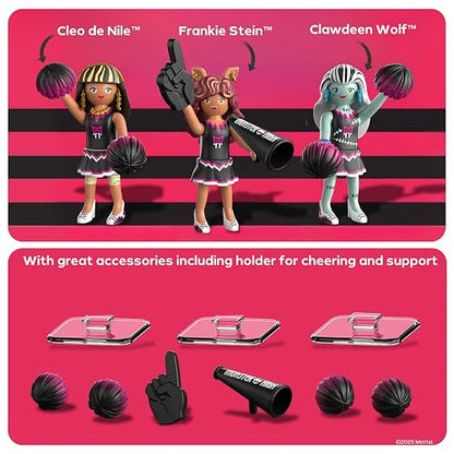 Playmobil Monster High Fearsquad - Paquete de 3 Unidades con Clawdeen, Cleo y Frankie