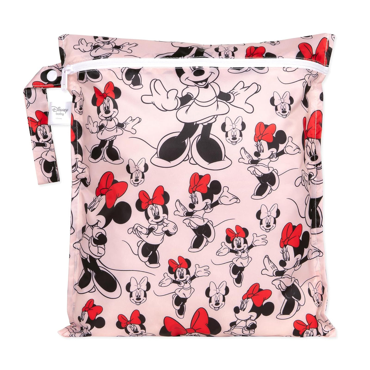 Bumkins Bolsa Húmeda Impermeable para Bebé y Viajes - 12 x 14 Inch - Bolsa húmeda - Minnie Mouse A3