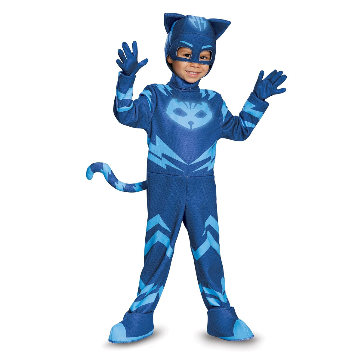 Disguise Catboy Deluxe Toddler PJ Masks Costume, Azul, Large/4-6