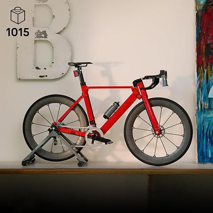 LEGO Icons Bicicleta de Ruta Adultos 11380 | 1015 piezas, características funcionales, dirección suave, pedales y cadena, soporte incluido