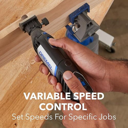 Dremel 4000-2/32 Kit de herramientas rotativas de velocidad variable, grabador, pulidor y lijadora, perfecto para cortar, lijar, grabar, tallar en madera y pulir, 2 aditamentos y 32 accesorios