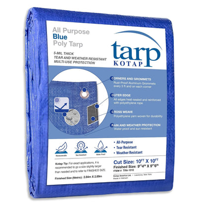 Kotap Lona Reversible de Polietileno 20 x 30 pies - Azul Royal