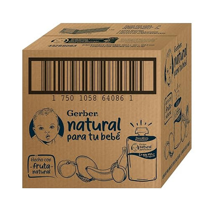 Papilla Gerber Orgánico Pouch Etapa 2 Manzana 100g Paquete 12