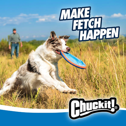 Chuckit! Juguete para perro Paraflight, Azul/Naranja, Large