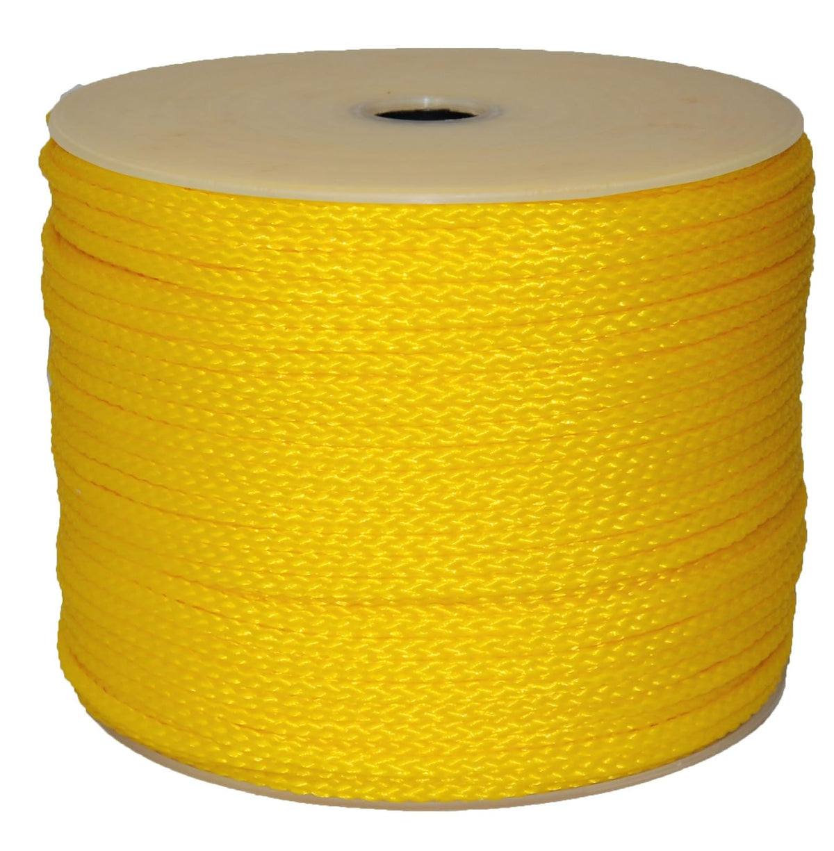 T.W Evans Cordage 27-302 1/4-Inch by 500-Feet Hollow Braid Polypro Rope, Yellow
