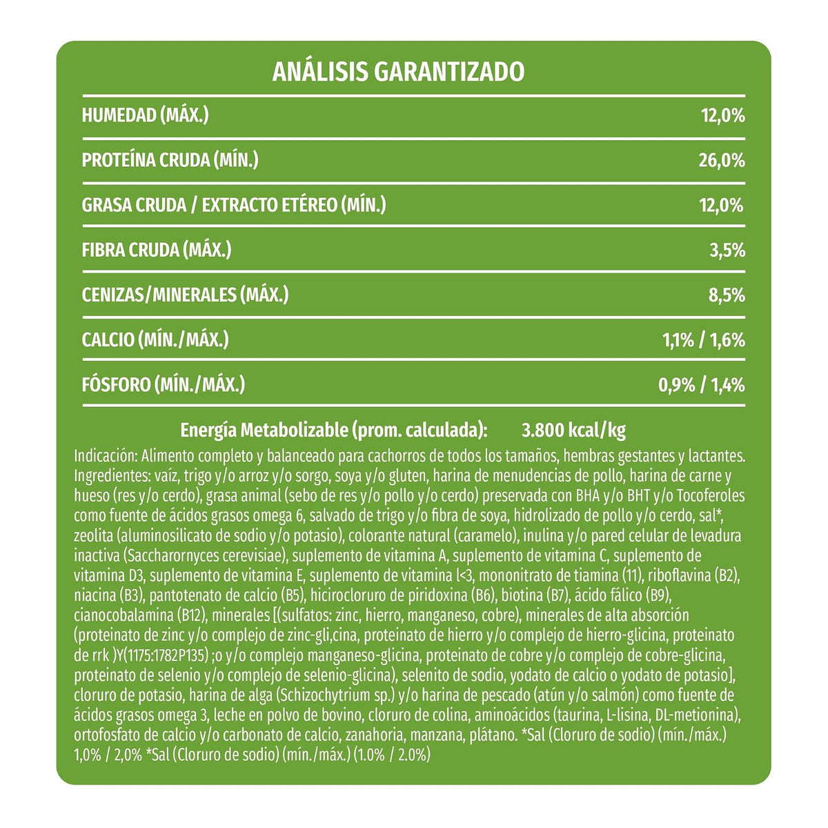 Dog Chow Purina Cachorro Todos los Tamaños Sabor Pollo 18Kg