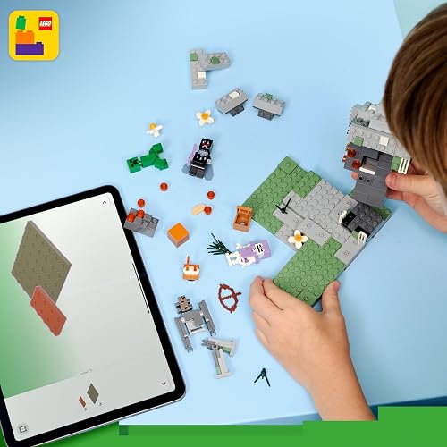 LEGO Minecraft El Jardín Pálido – Set de Construcción – Bioma Minecraft para Niños y Niñas Mayores de 7 años – Figuras de Hombre Polilla, Creeper, Esqueleto y Crepitante – 21586