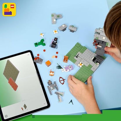 LEGO Minecraft El Jardín Pálido – Set de Construcción – Bioma Minecraft para Niños y Niñas Mayores de 7 años – Figuras de Hombre Polilla, Creeper, Esqueleto y Crepitante – 21586