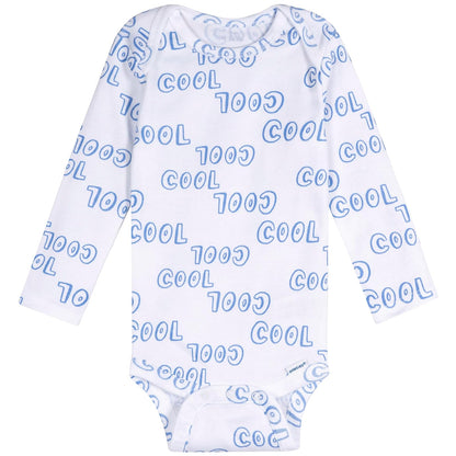 Onesies Brand - Body unisex de manga larga para bebé, paquete de 6