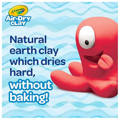 Crayola Arcilla Seca al Aire (5 Libras), Suministros para Profesores | Imprescindibles para el aula, suministros escolares para profesores, arcilla de modelado blanco natural para niños