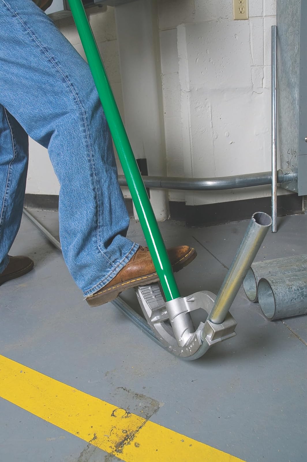 GREENLEE - Doblatubos, Cabezal de Curvadora Manual de Aluminio con Mango para EMT de 1/2 in, Herramientas Manuales Profesionales