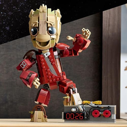 LEGO | Marvel Groot con Traje de Saqueador Set de Construcción de Juguete Articulado para Niños y Niñas – Guardianes de la Galaxia Vol. 2 – Regalo para Mayores de 10 Años – 76341