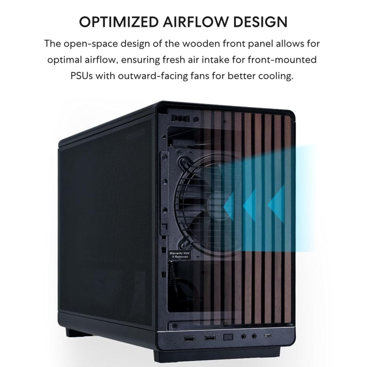 Lian Li A3-mATX-WD-26.3L chasis de Factor de Forma Micro, sin Ventiladores incluidos, Compatible con diseño AIO de modularidad de 360 mm, para M-ATX, ITX Placa Base Dan Cases Collaboration-Panel