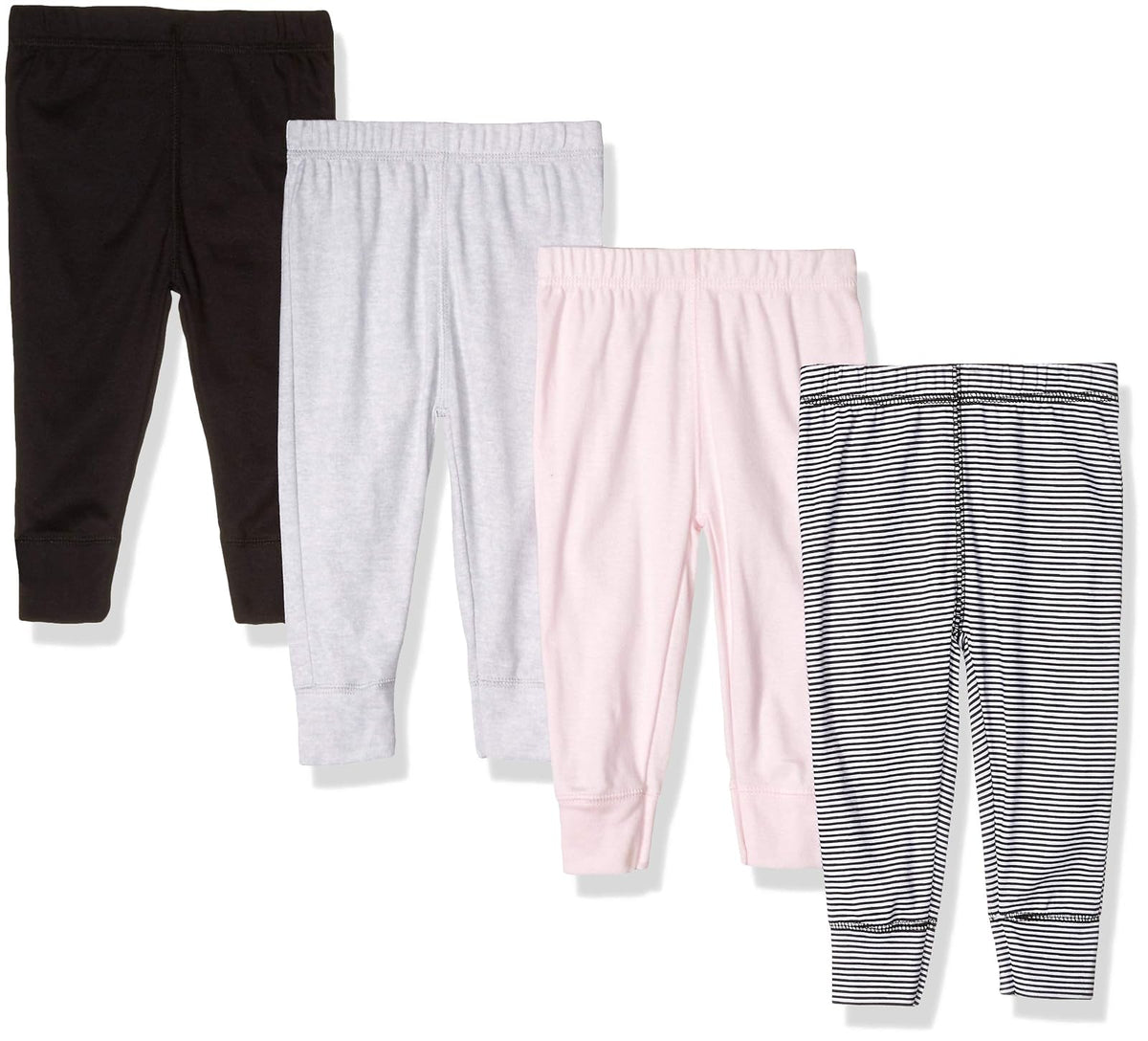 Gerber Paquete de Leggings Activos para Bebé Niña - 12 Meses - Raya rosa