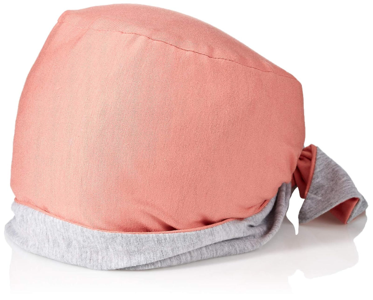 Hats for You Envoltura química preatada Reversible. Turbantes para Mujer - Coral - gris (Coral - Sweatshirt Grey) - Talla Única