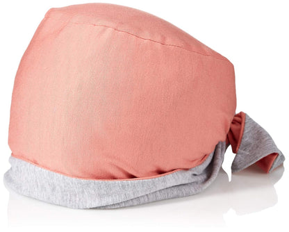 Hats for You Envoltura química preatada Reversible. Turbantes para Mujer - Coral - gris (Coral - Sweatshirt Grey) - Talla Única