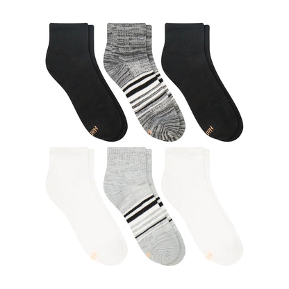 Hanes Mujeres Calcetines Tobilleros Ligeros y Transpirables, Paquete de 6 Pares