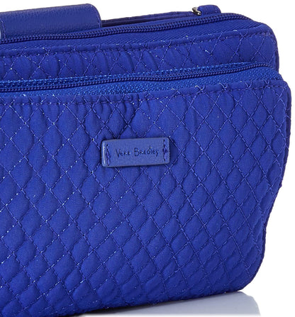Vera Bradley Bandolera de microfibra Deluxe All Together con protección RFID