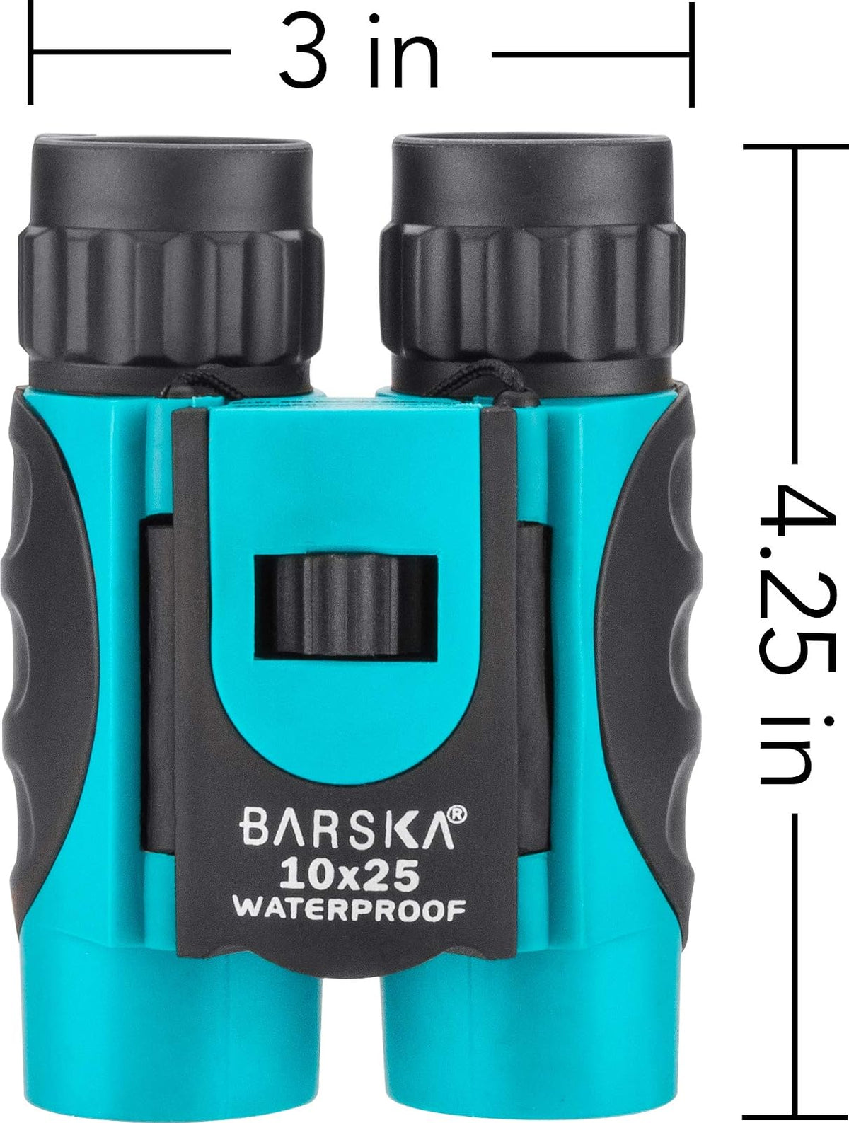 ab12726 Barska Optics, Colorado Impermeable Binocular, 10 x 25 mm, Color Azul con Lente Azul, en Caja