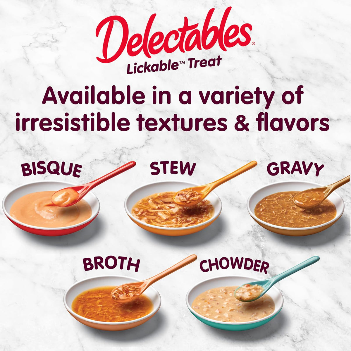 Delectables Broth Golosina Húmeda para Gatos Paquete Variado 12 CT