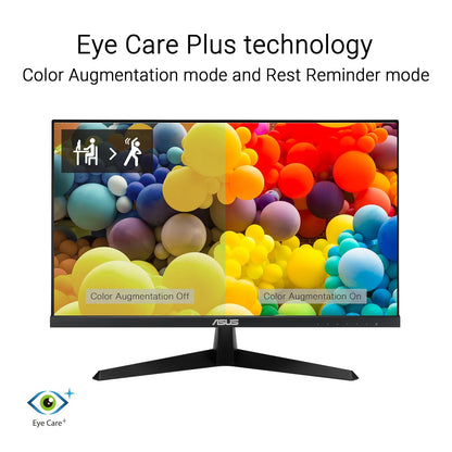 ASUS VY279HGR Monitor 27 Pulgadas Full HD 120Hz IPS HDMI para PC Gamer FPS | 27", IPS FHD 1920x1080, 120Hz, 1ms MPRT, Adaptive-Sync, superficie antibacterial, Eye Care+, Flicker-free y luz azul baja