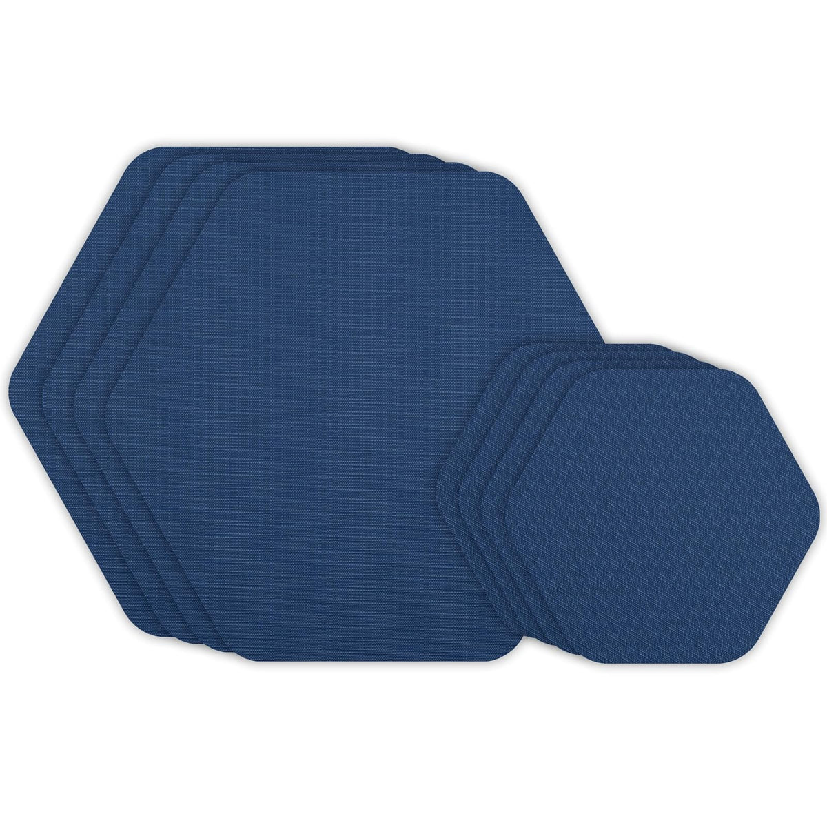 GEAR AID - Cinta Hexagonal Tenacious de 2.5 Pulgadas y 1.5 Pulgadas, Parches de reparación de Tela para Exteriores microRipstop Que se Pela y Pega para Fijar Agujeros y Quemaduras en Chaquetas de